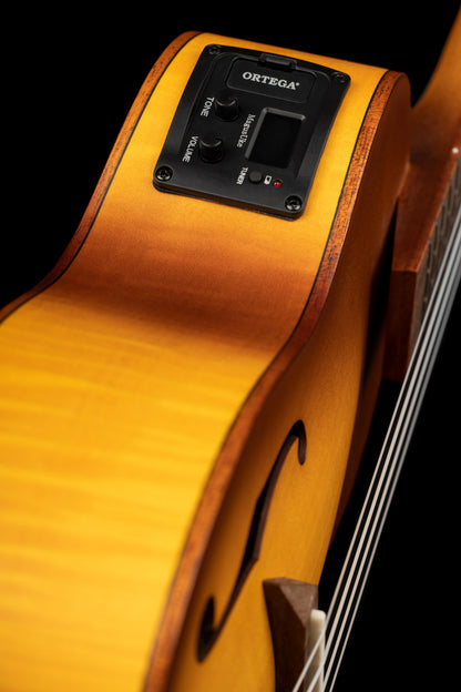 ORTEGA Custom Built Series Concert Ukulele 4 String - Honey Sunburst + Bag