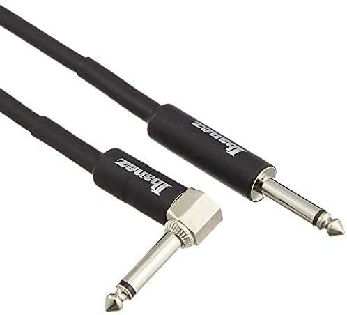 IBANEZ SI Serie (Standard) Instrumentenkabel - Gerade & abgewinkelter Stecker - Klinke - Klinke, Schwarz - 6,10 m / 20 ft
