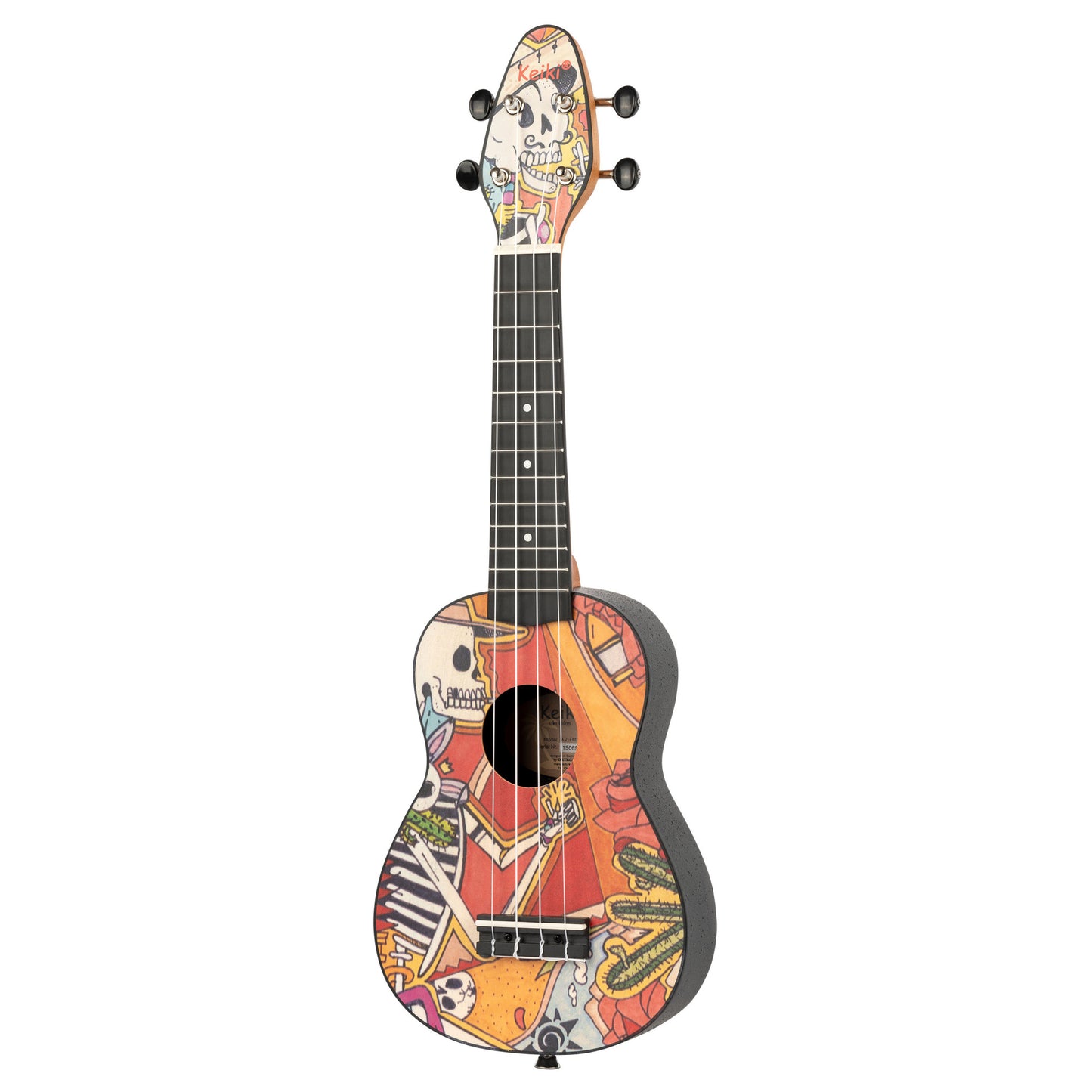 KEIKI K2 Serie Sopran Ukulele Set - Agathis / El Muerto"