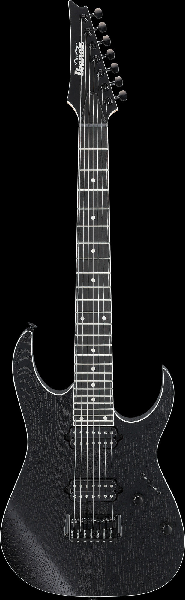 IBANEZ Prestige RGR Electric Guitar 7-String - Weathered Black + Case