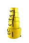 HARDCASE Rock/Fusion Case Set - 22“ Bass Drum, 10“ Tom, 12“ Tom, 16“ Floor Tom, 14“ Snare Drum - Yellow / komplett gepolstert