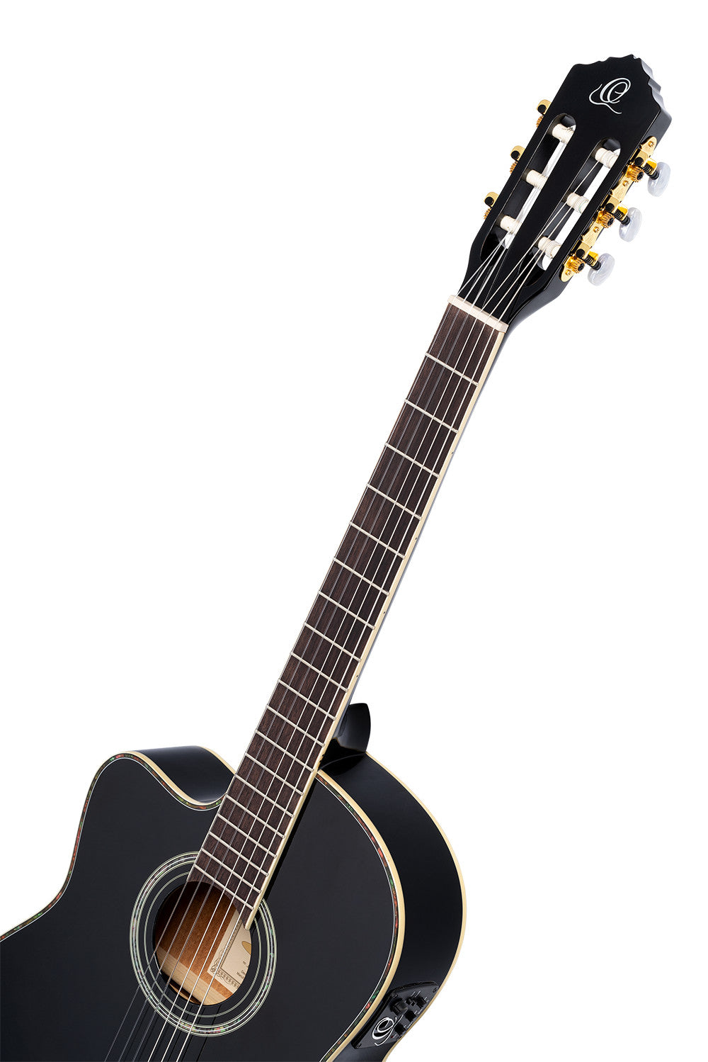 ORTEGA Family Series Pro 4/4 Konzertgitarre 6 String Lefty - Massive Fichte / Mahagoni Black + Bag