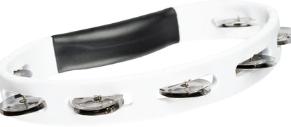 MEINL Percussion Headliner® Series Molded ABS Single-Row Tambourine - White