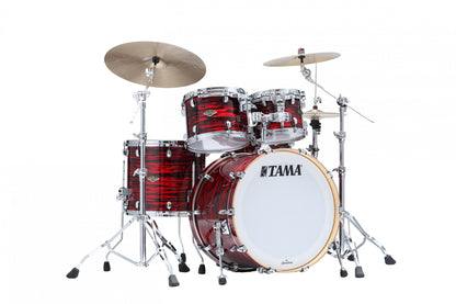 TAMA Starclassic Walnut/Birch Duracover Wrap Shell Kit 4 teilig - Red Oyster/Chrom HW