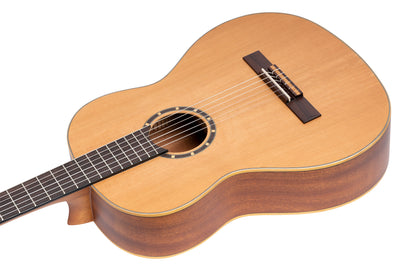 ORTEGA Family Series 4/4 Classical Slim Neck Guitar 6 String Lefty - Cedar / Mahogany Natural + Gigbag