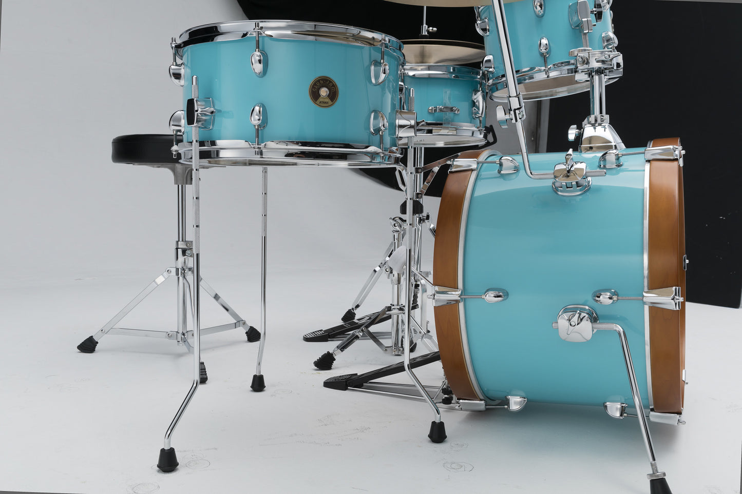 TAMA Club-Jam Shell Kit 4 teilig - Aqua Blue/Chrom HW