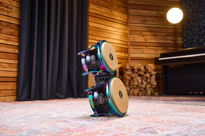 MEINL Percussion Marathon Spectrum Series Bongo 7" Macho &  8 1/2" Hembra - Phantom Black