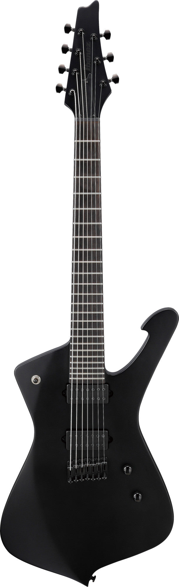 IBANEZ Iron Label Iceman E-Guitar 7 String - Black Flat