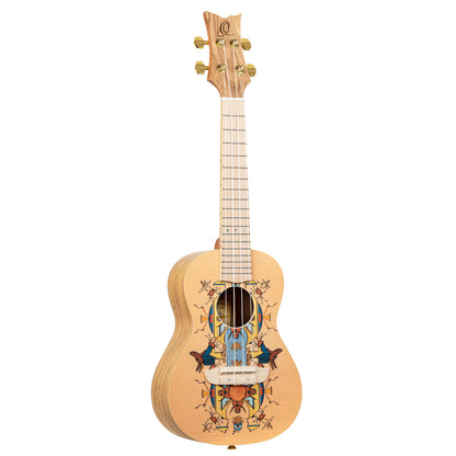 ORTEGA Art Serie Konzert Ukulele 4 String - Spruce / Catalpa Egypt