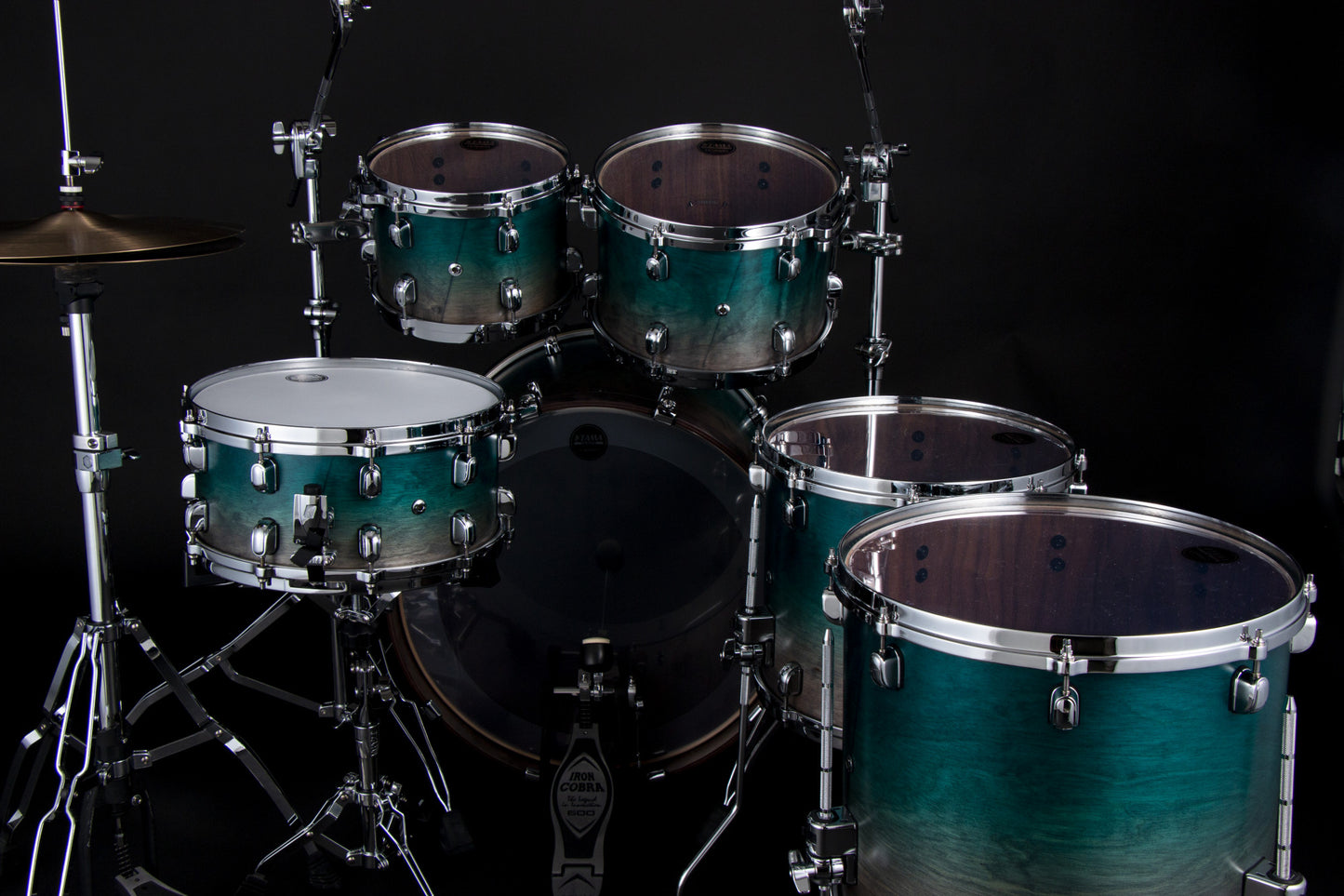 TAMA Starclassic Walnut/Birch Lacquer Shell Kit 5 pcs - Satin Sapphire Fade/Chrome HW
