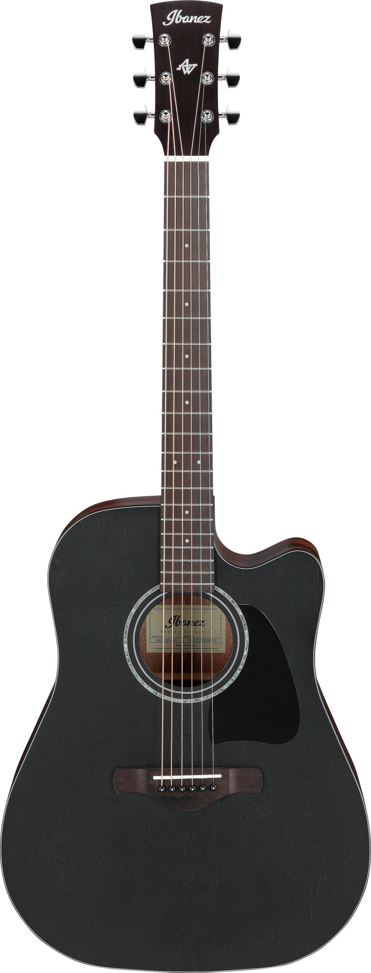 IBANEZ Artwood AW Acoustic Guitar 6-String - Weathered Black Open Pore