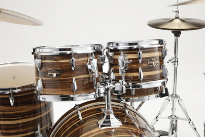 TAMA Imperialstar Drum Set 5 pcs - Coffee Teak Wrap/Chrome HW + MEINL Cymbals HCS Cymbal Kit/Stage Master Double-Braced Hardware Kit