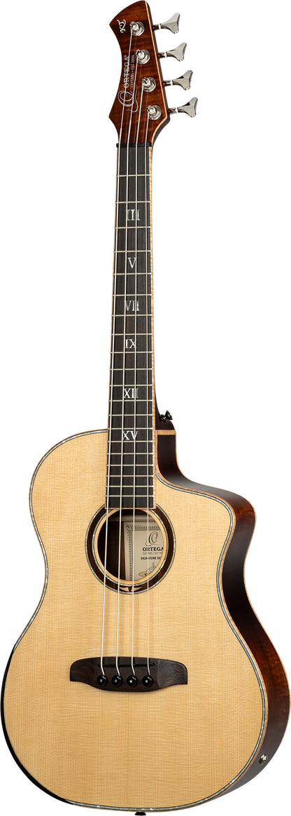 ORTEGA Ken Taylor Signature Series Acoustic Bass 4-String - Natural + Gigbag