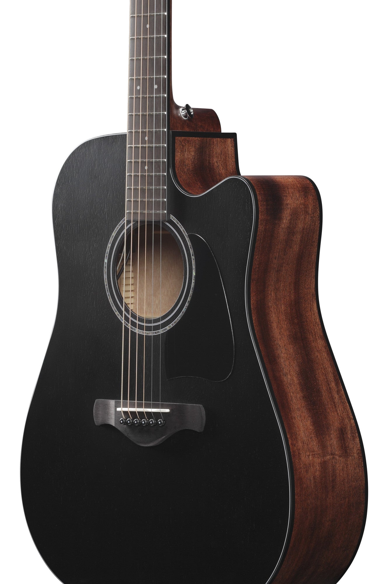 IBANEZ Artwood AW Acoustic Guitar 6-String - Weathered Black Open Pore