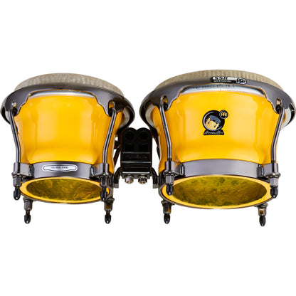 MEINL Percussion Artist Series Alexandra Alban Signature 7" & 8 1/2" Bongo - Sunrise Yellow