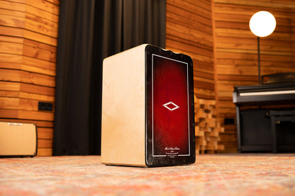 MEINL Percussion Artisan Edition Series String Cajon Tango Line - Red Fade