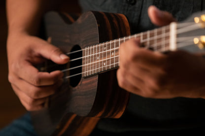 ORTEGA Timber Serie Tenor Ukulele 4 String - Ebony Natural + Bag