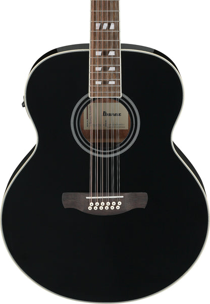 IBANEZ Artwood AJ Acoustic Guitar12-String - Black High Gloss