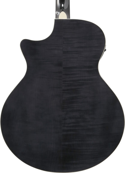 IBANEZ AE Acoustic Guitar 6-String - Transparent Black High Gloss