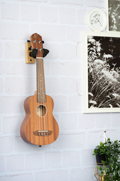 ORTEGA Ukulele Wall Hanger - Birch