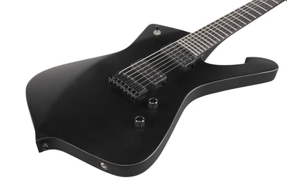 IBANEZ Iron Label Iceman E-Guitar 7 String - Black Flat