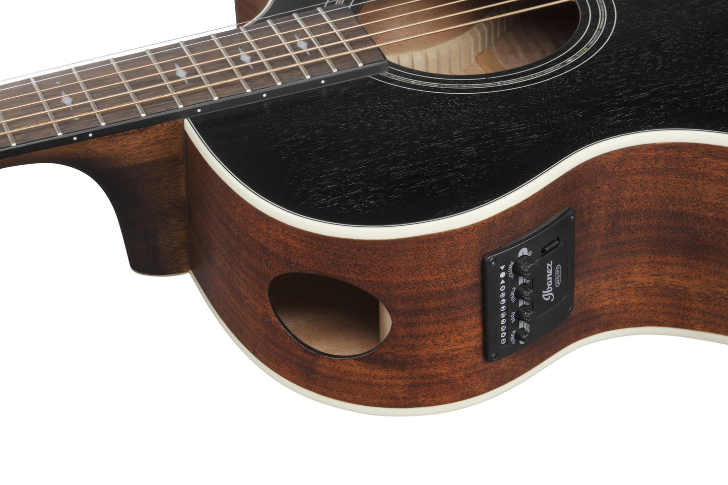 IBANEZ AE Akustikgitarre
6-String - Weathered Black Open Pore