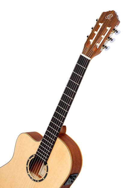 ORTEGA Family Series 4/4 Classical Slim Neck Guitar 6 String Lefty - Spruce / Mahogany Natural + Gig Bag