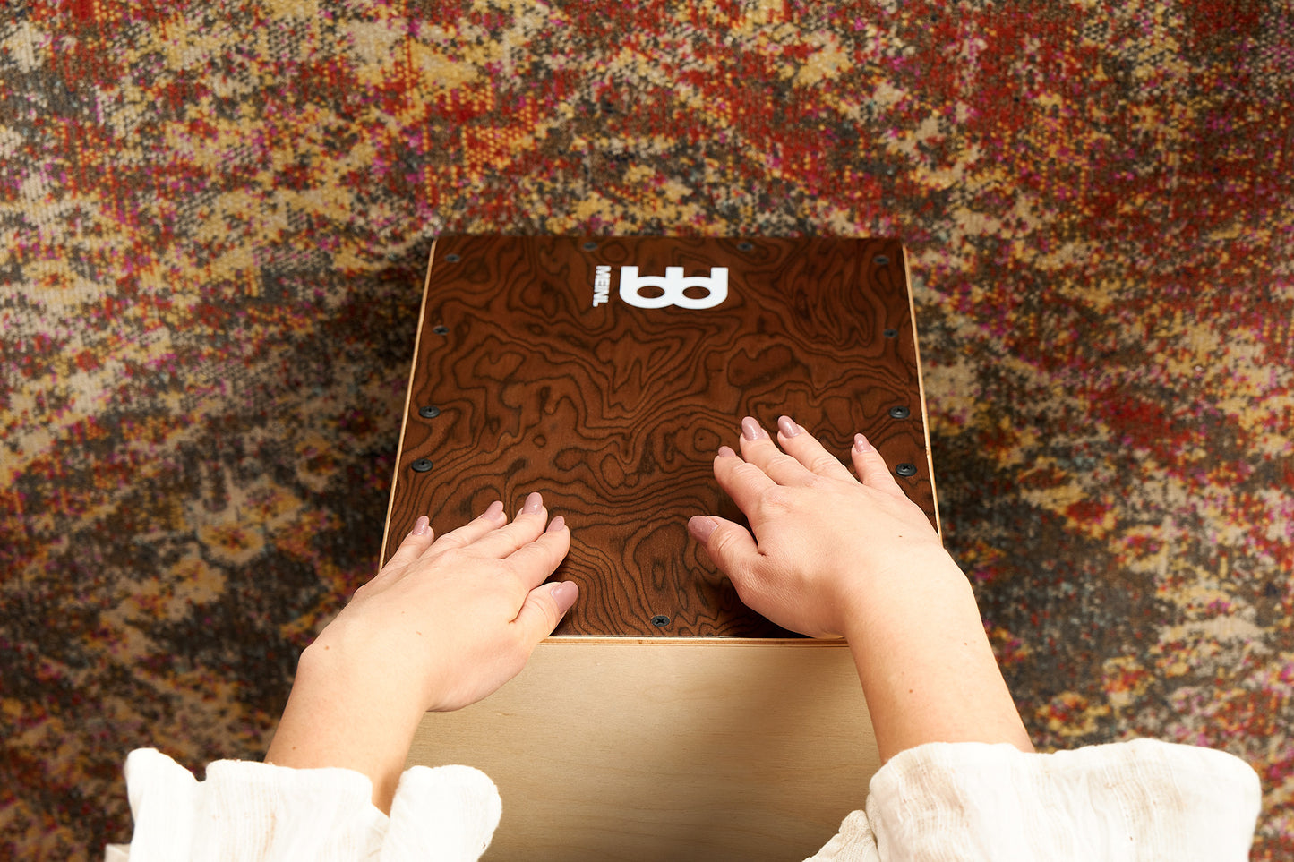 MEINL Percussion Jam Series Snare Cajon 50 - Burl Wood