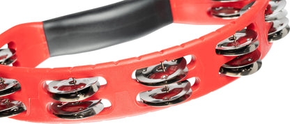 MEINL Percussion Headliner® Series Molded ABS Dual-Row Tambourine - Red