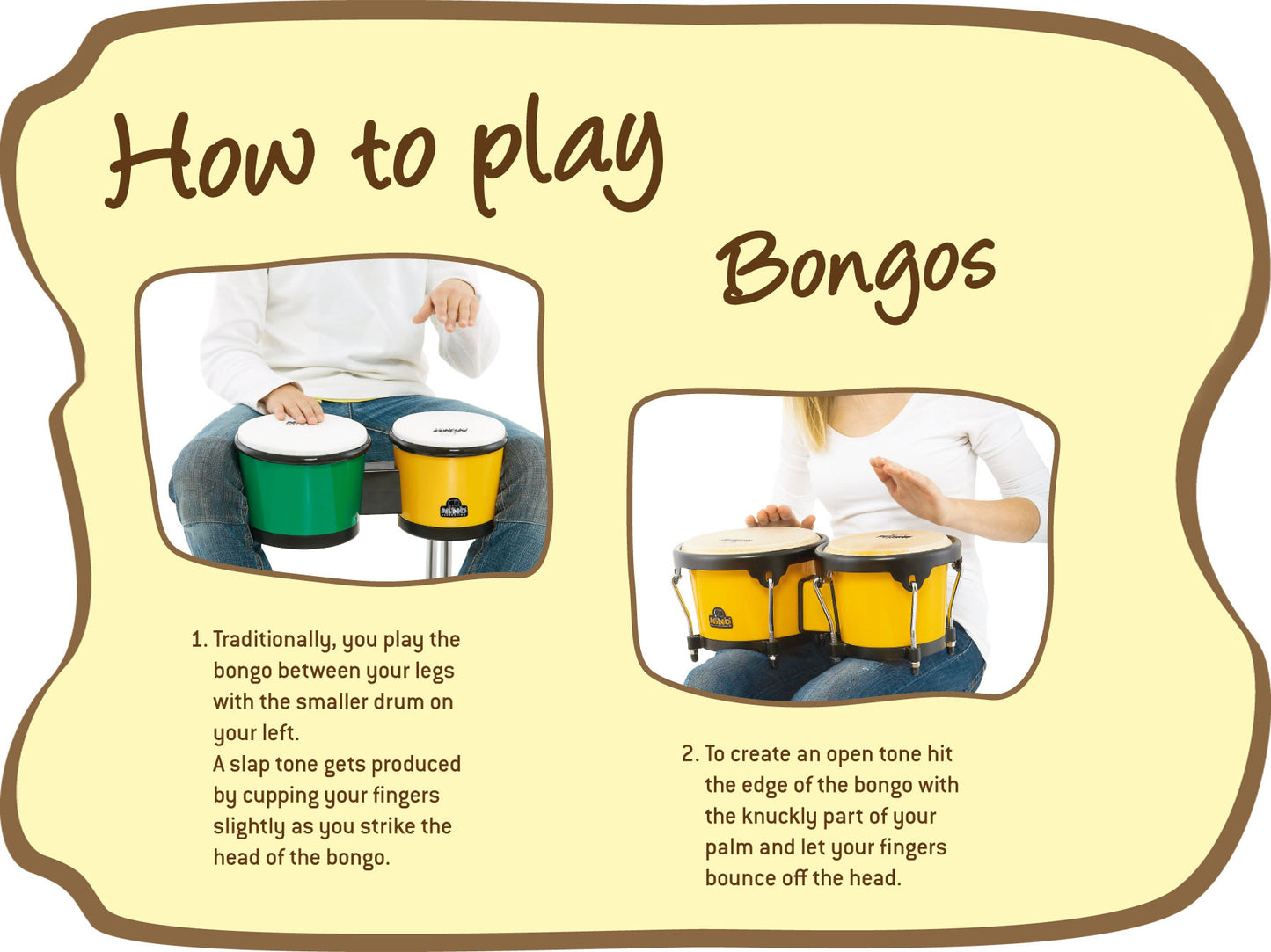 NINO Percussion Molded ABS Bongo Plus - 6 1/2" & 7 1/2"