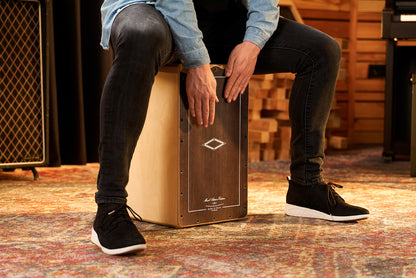 MEINL Percussion Artisan Edition Series String Cajon Tango Line - Brown Eucalyptus