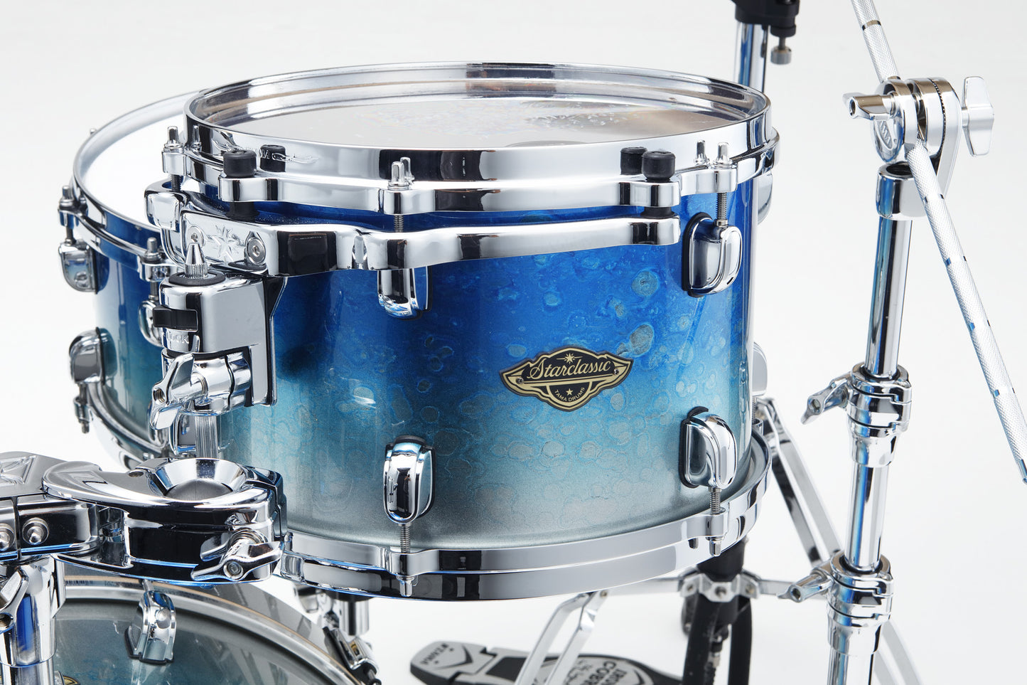 TAMA Starclassic Walnut/Birch Lacquer Shell Kit 3 teilig - Molten Blue Ice Fade/Chrom HW