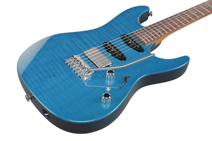 IBANEZ Martin Miller Signature E-Gitarre 6-String - Transparent Aqua Blue + Koffer