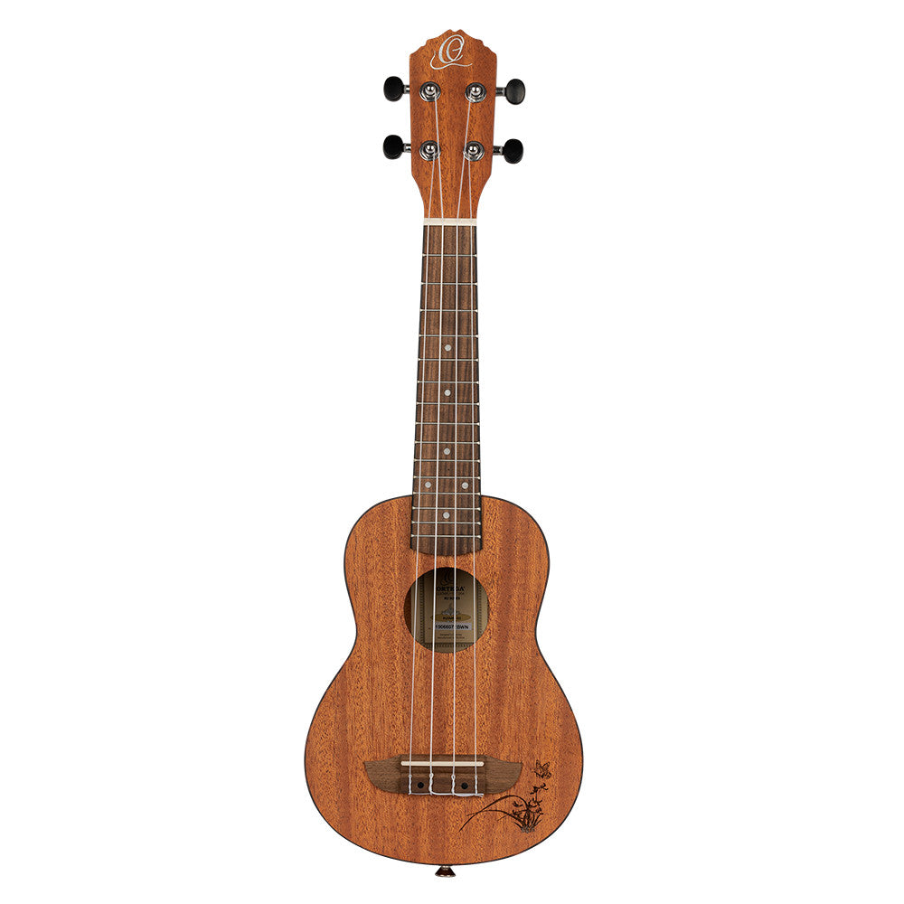 ORTEGA Bonfire Series Soprano Ukulele 4 String - Sapele Natural