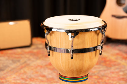 MEINL Percussion Floatune Series Djembe 12" - Zebra Finished Ash Matte