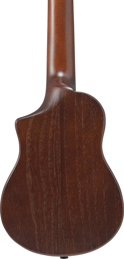 IBANEZ AU Piccolo Guitar 6-String - Open Pore Light Brown Sunburst + Gig Bag