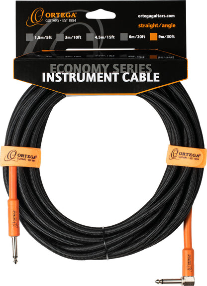 ORTEGA Economy Series Instrument Cable - 9 m / 30 ft