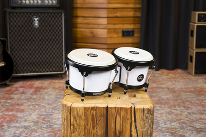 MEINL Percussion Journey Series Bongo 6 1/2" Macho & 7 1/2" Hembra - Bright White