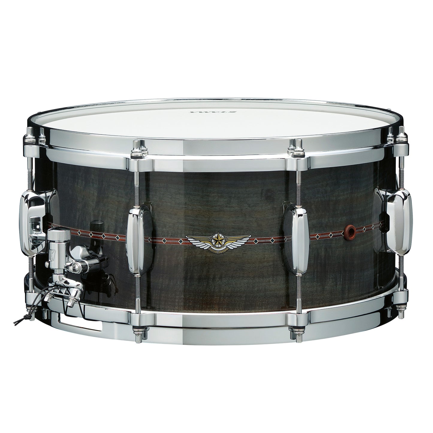TAMA STAR Bubinga Snaredrum 14" x 6,5" - Pewter Blue Australian Acacia/Chrom HW - Inside & Outside Inlay