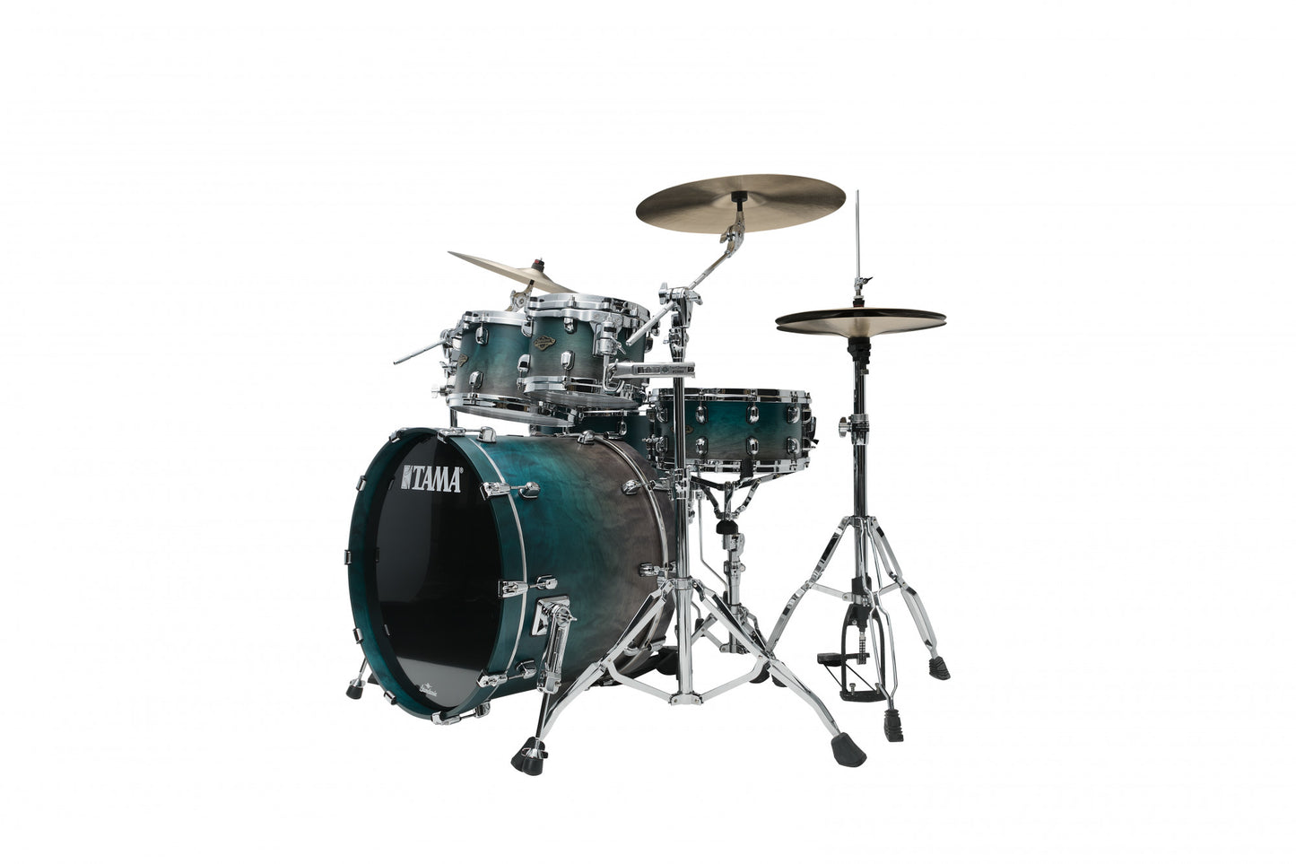 TAMA Starclassic Walnut/Birch Lacquer Shell Kit 5 pcs - Satin Sapphire Fade/Chrome HW