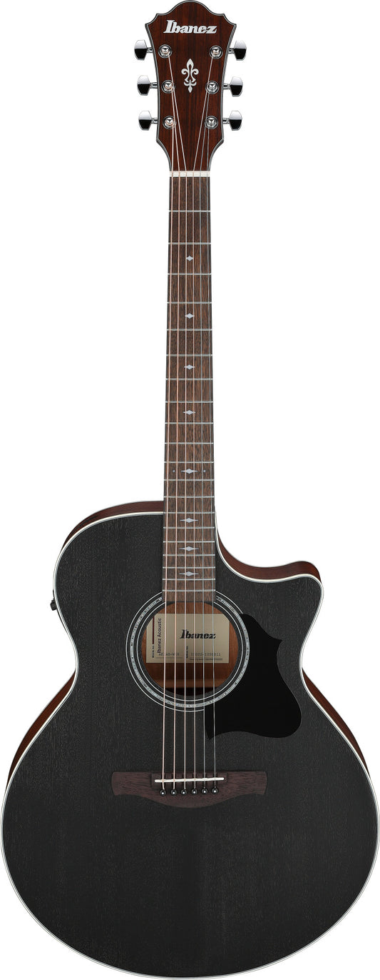 IBANEZ AE Acoustic Guitar 6-String - Weathered Black Open Pore