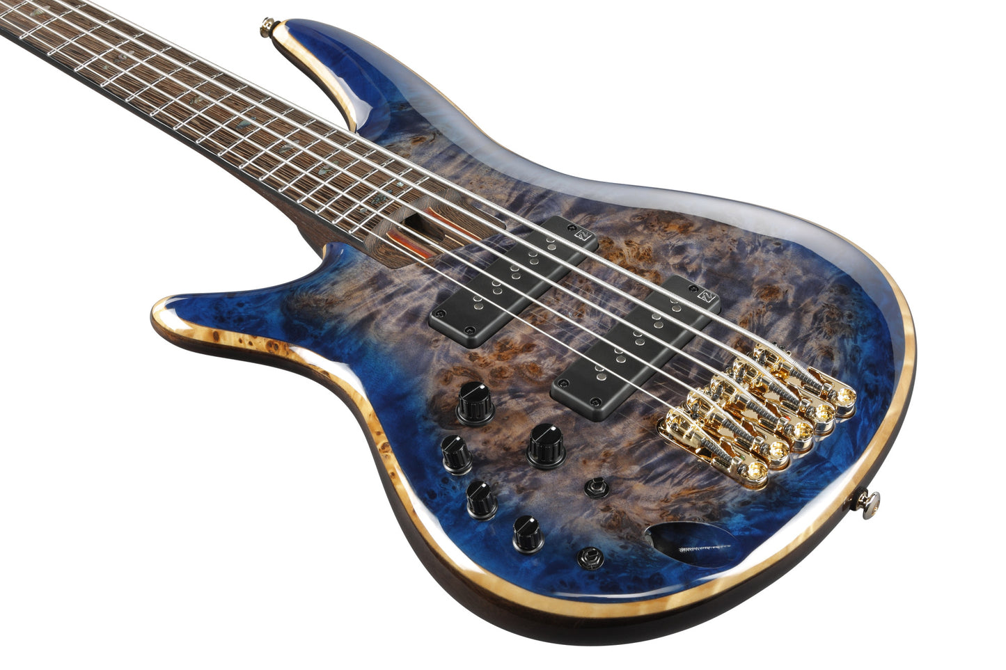 IBANEZ Premium SR Electric Bass 5-String Lefty - Cerulean Blue Burst + Gig Bag