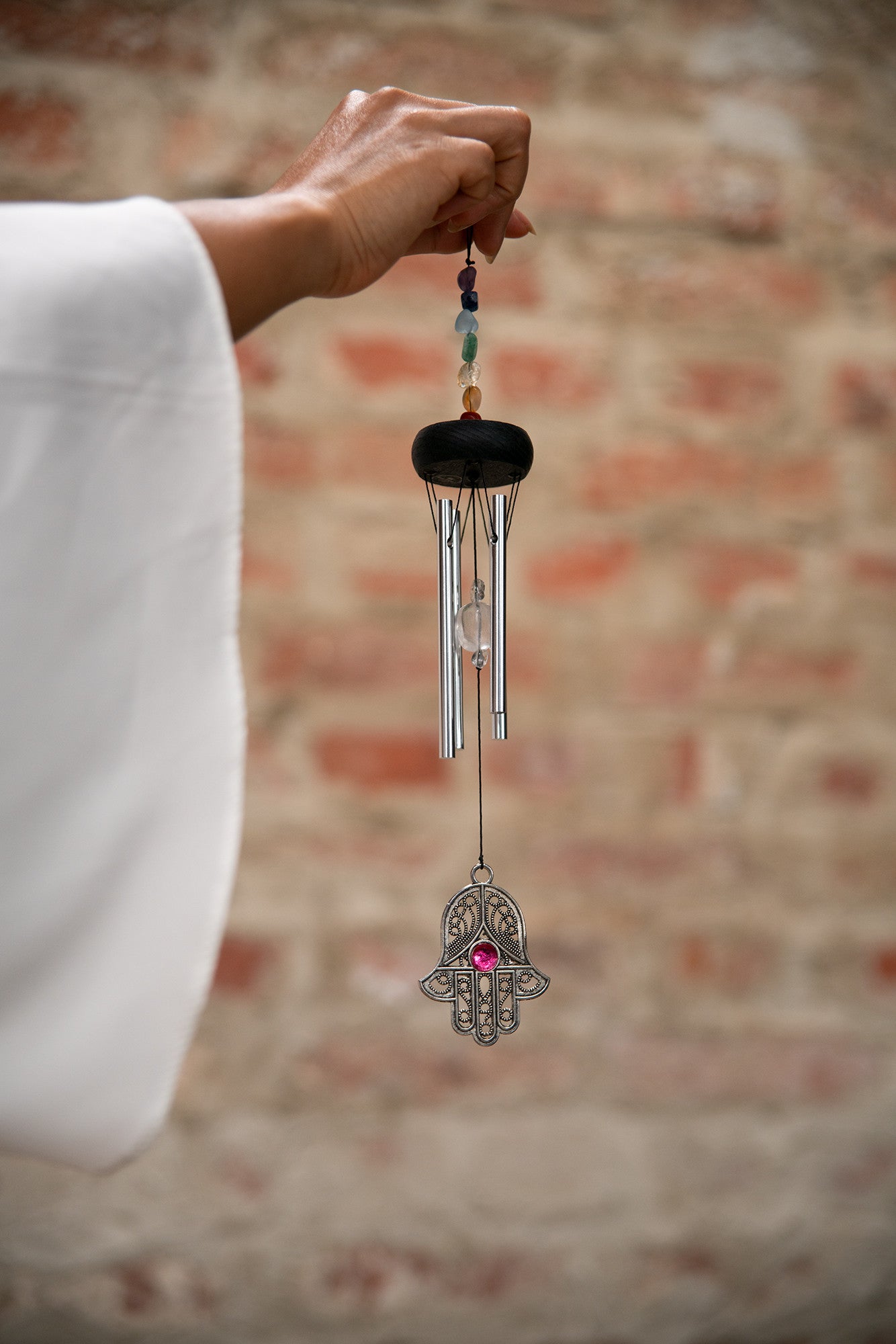 Meinl Sonic Energy Mini Hamsa Chakra Chime 12"/30 cm - Silber