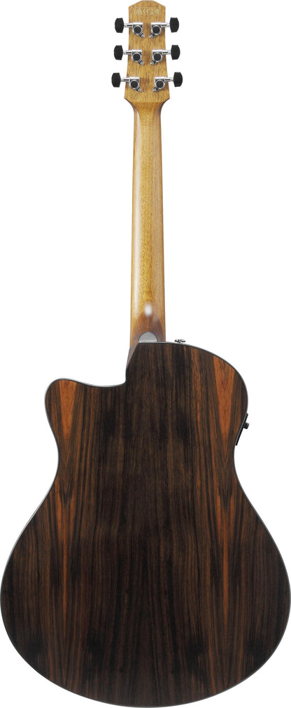 IBANEZ Advanced Acoustic AAM Acoustic Guitar 6-String - Transparent Charcoal Burst