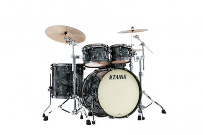 TAMA Starclassic Maple Duracover Wrap Shell Kit 4 pcs - Charcoal Swirl/Black Nickel HW