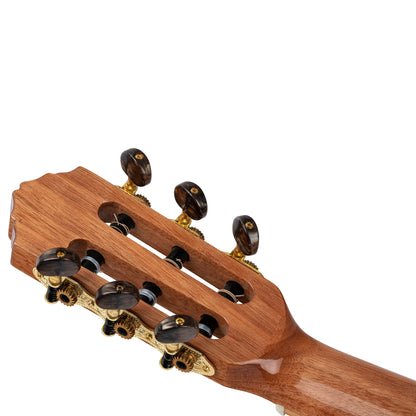 ORTEGA Mini Travel Series 1/8 Gitarre 6 String - Akazie Natur + Bag