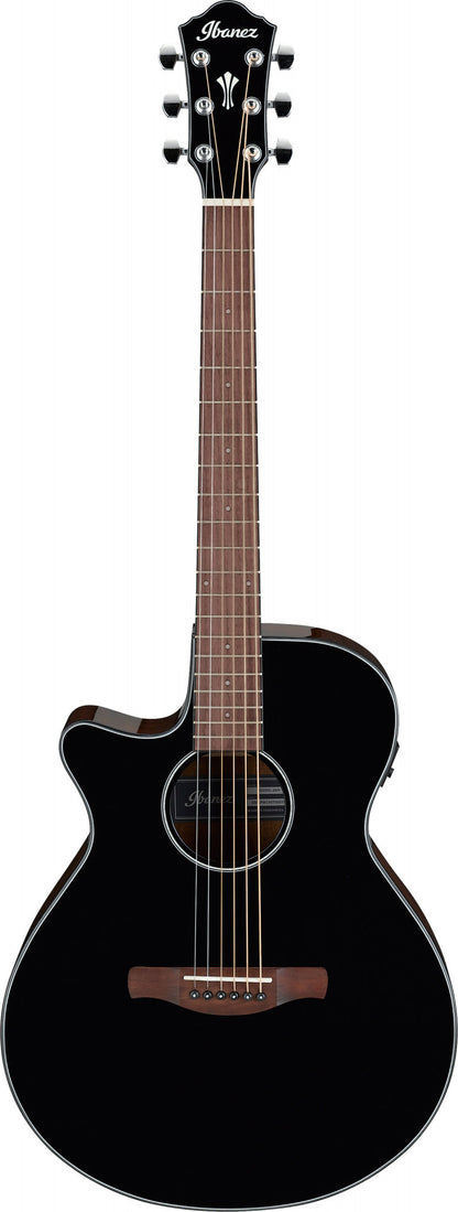 IBANEZ AEG Acoustic Guitar 6-String Lefty - Black High Gloss