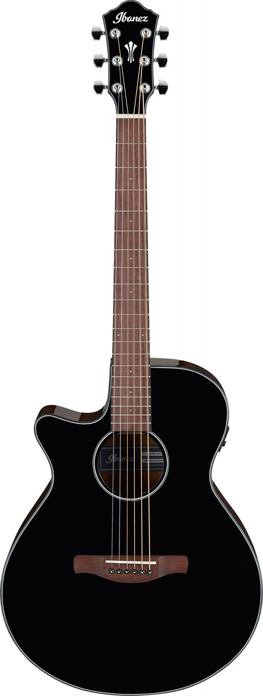 IBANEZ AEG Akustikgitarre 6-String Lefty - Black High Gloss