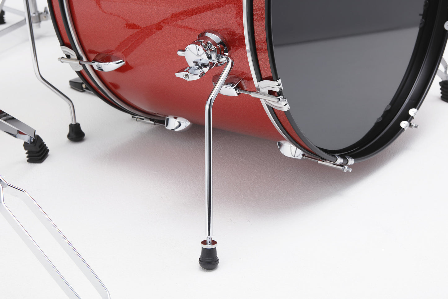 TAMA Stagestar Drum Set 5 teilig (22" BD) - Candy Red Sparkle/Chrom HW + MEINL Cymbals BCS Cymbal Set