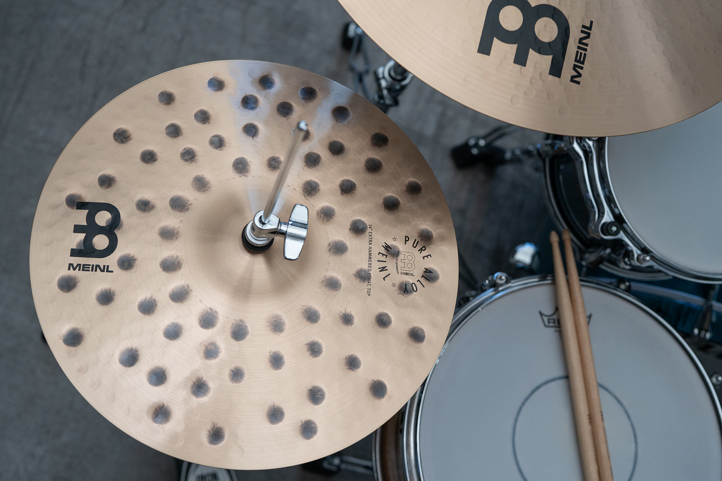 MEINL Cymbals Pure Alloy Extra Hammered Hihat - 14"